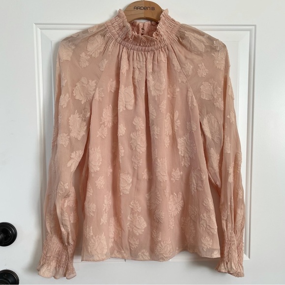 Rebecca Taylor Tops - NWT Rebecca Taylor long sleeve rose met top in ballet 696